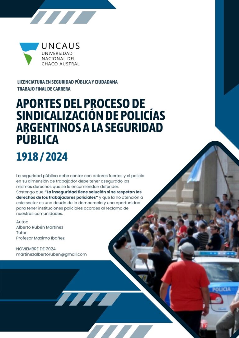 “Es imposible dar seguridad desde la inseguridad”: investigación académica plantea el vínculo entre precarización policial e inseguridad